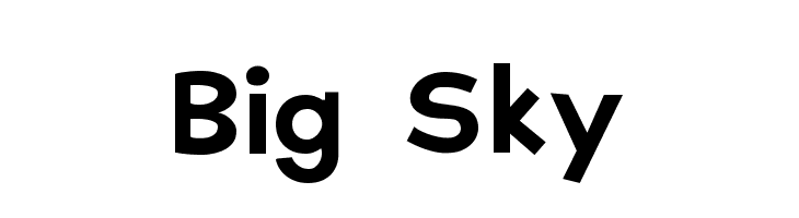 big sky 免费字体下载