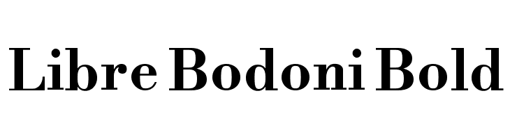 librebodoni-bold 字体