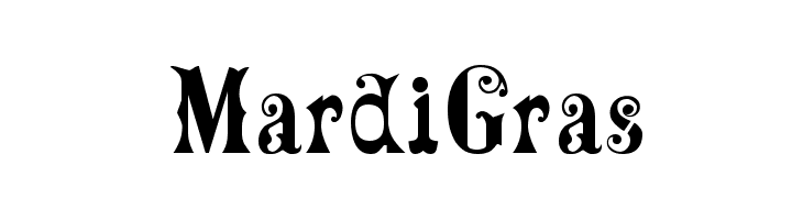 mardigras 免费字体下载