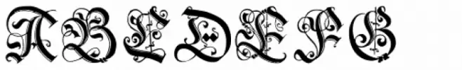 1543 German Deluxe Initials