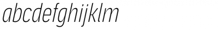 Aago Compressed Thin Italic
