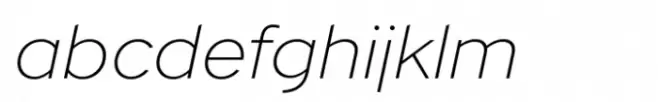 Academy Sans Expanded Std Extralight Italic