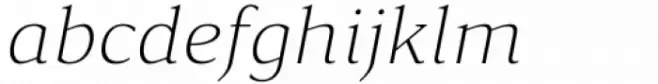 Accia Forte Extra Light Italic
