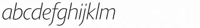 Agilita Pro Thin Italic