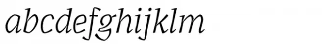 Agrea Serif Extra Light Italic