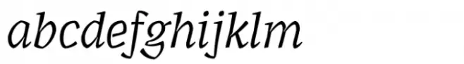 Agrea Serif Light Italic