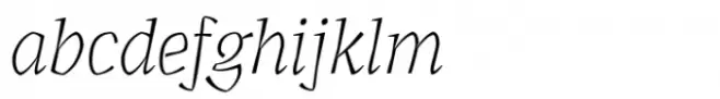 Agrea Serif Thin Italic