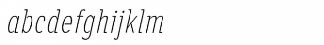 Alaturka 1923 Condensed Thin Italic