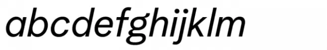 Albra Grotesk Regular Italic