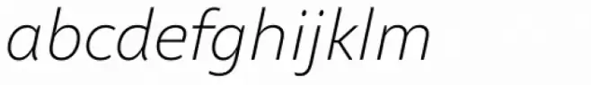 Altivo Extra Light Italic