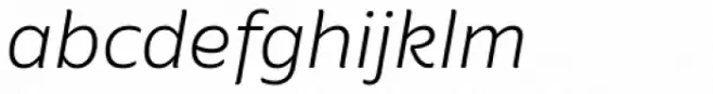 Amino Light Italic
