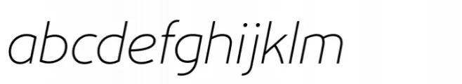 Artnoova Thin Italic