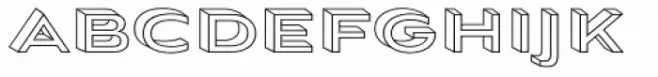 Aviano Sans Layers 3-D Wireframe