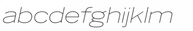 Benton Sans Std Wide Thin Italic