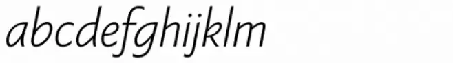 Berling Nova Sans Pro Light Italic