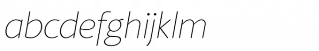 Berlingske Sans Round Std Thin Italic