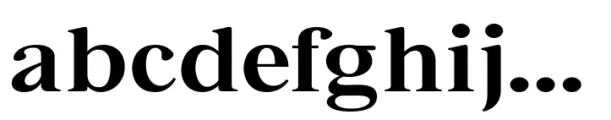 Bia Serif Low Semi Bold Extended