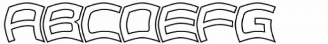 Billowed Left Outlined