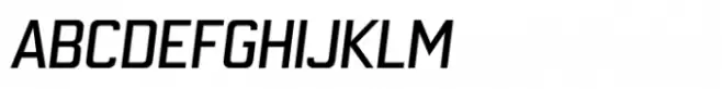 Block Capitals Narrow Italic