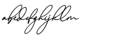 Blue Signature Bold Italic