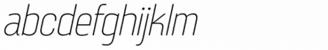 Broadside Extra Light Condensed Italic