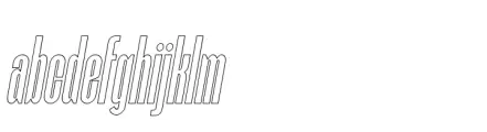Bronkey Outline Square Italic