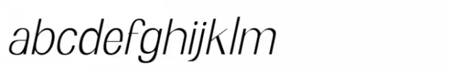 Brozo Thin Italic