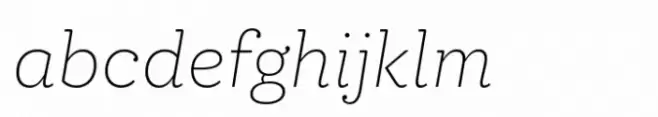Circe Slab A Ultra Light Italic