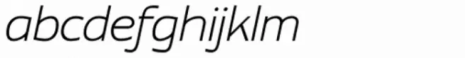 Contra Sans Light Italic