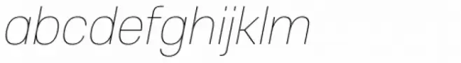 Core Sans E 15 Thin Italic
