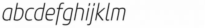 Core Sans M 27 Cn ExtraLight Italic
