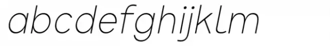 Crox Narrow Thin Italic