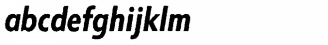Entendre Rough Bold Condensed Italic