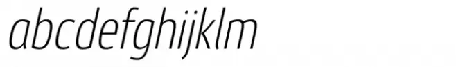 Etelka Thin Condensed Italic
