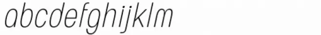 European Soft Pro Condensed Thin Italic
