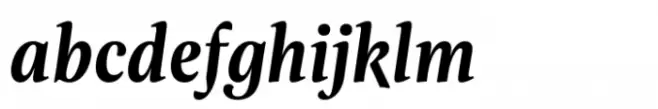 Evans Narrow Bold Italic