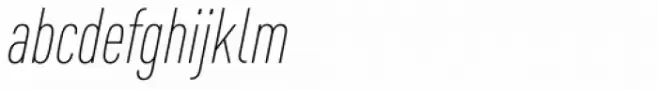 FF DIN Pro Cond ExtraLight Italic