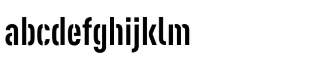 FF DIN Stencil Condensed Bold