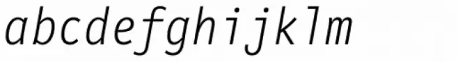 FF Letter Gothic Mono OT Light Italic