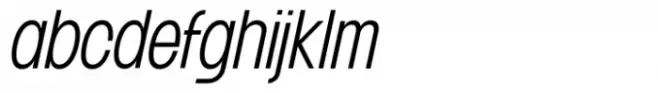 Franie XCondensed Light Italic