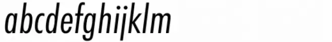 Futura Now Text Condensed Italic