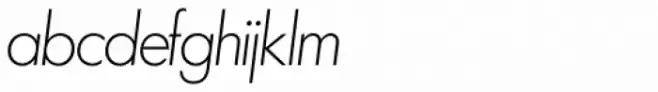 Futura SH ExtraLight Italic