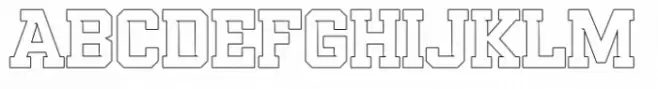 Gamarasa Bold Outline