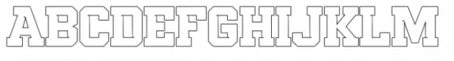 Gamarasa Extra Bold Outline