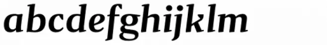 Gazeta Demi Bold Italic