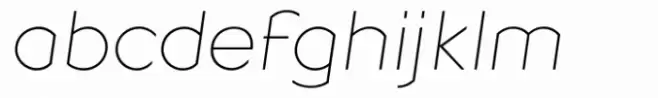Geometrico Sans Ultra Thin Italic