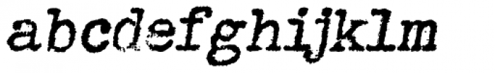 Grungy Old Typewriter Italic