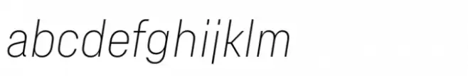 Hardren Extralight Italic
