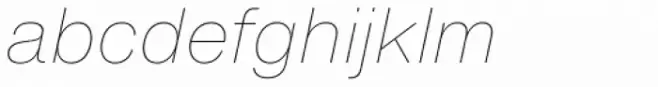 Helvetica Now Text Thin Italic