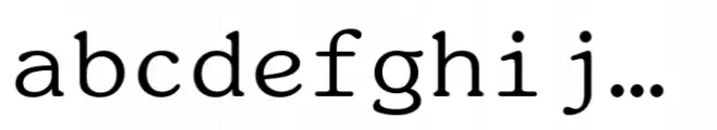 ITC Souvenir Monospaced Regular